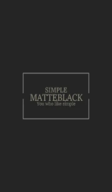 [LINE着せ替え] MATTE BLACK - SIMPLE 27の画像1