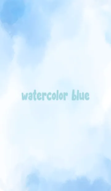 [LINE着せ替え] Watercolor blue 3の画像1