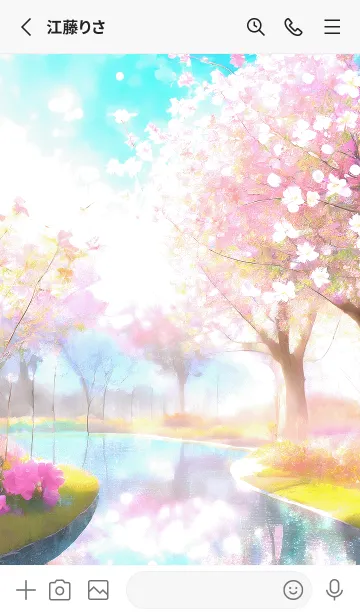 [LINE着せ替え] 優美な春の風景の着せかえ(Spring-759)の画像2