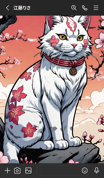 [LINE着せ替え] Good Luck Cat MOjCiの画像2