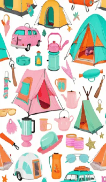 [LINE着せ替え] ハッピーキャンプ SUR43の画像1