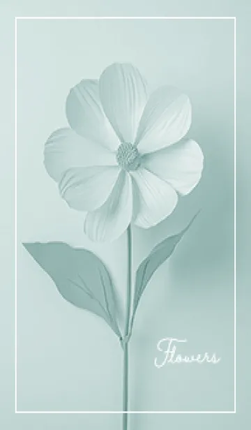 bluegreen シンプルフラワー04_1の着せ替えメイン画像