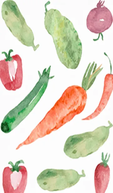 [LINE着せ替え] 【シンプル】お野菜の着せかえ#892の画像1