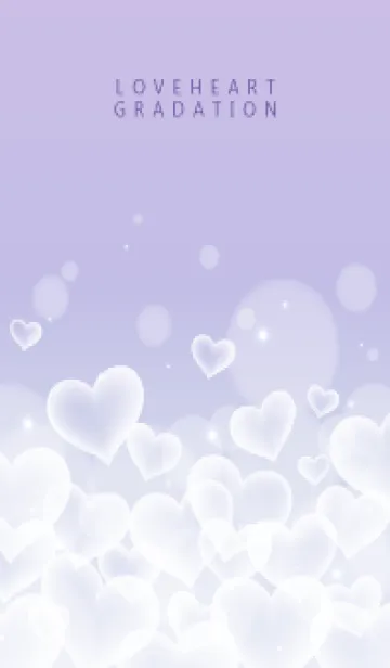 [LINE着せ替え] LOVE HEART GRADATION Purple&Pink 28の画像1