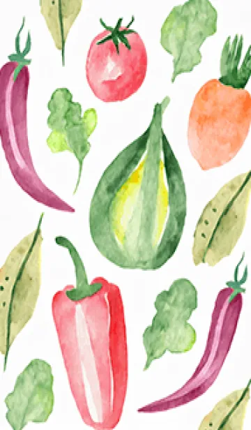[LINE着せ替え] 【シンプル】お野菜の着せかえ#893の画像1