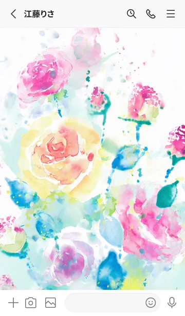 [LINE着せ替え] 薔薇(バラ)の花の着せかえ(R4060)の画像2