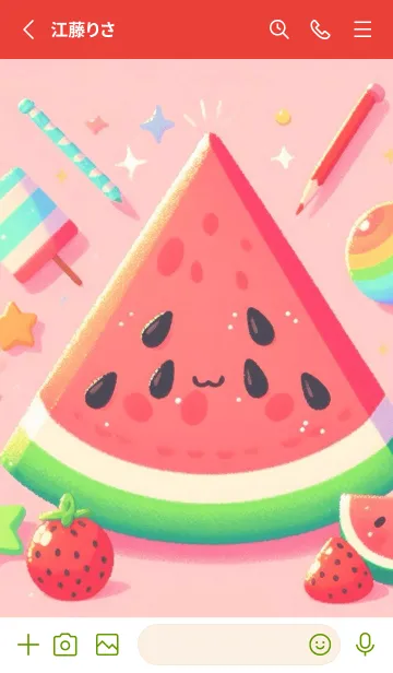[LINE着せ替え] watermelon watermelon.の画像2