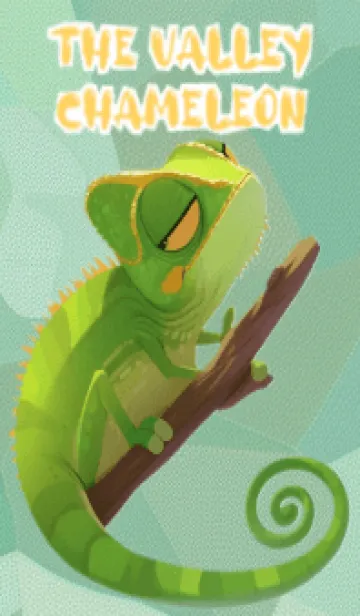 [LINE着せ替え] Veiled chameleon family/greenの画像1