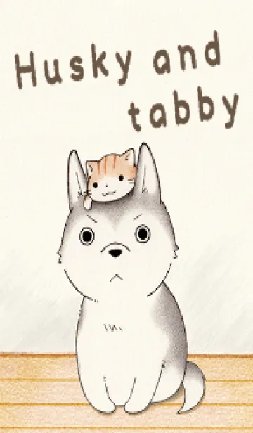 [LINE着せ替え] Husky and tabbyの画像1