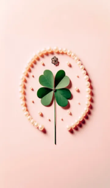 [LINE着せ替え] パステルカラーの幸運のクローバー 12の画像1