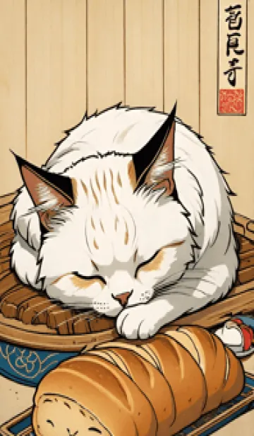 [LINE着せ替え] 浮世絵 ミャオミャオ猫 797483の画像1