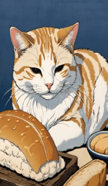 [LINE着せ替え] 浮世絵 ミャオミャオ猫 9A2569の画像1