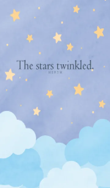 [LINE着せ替え] The stars twinkled - BLUE 26の画像1