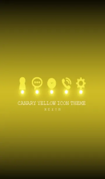 [LINE着せ替え] CANARY YELLOW ICON THEME -MEKYM-の画像1