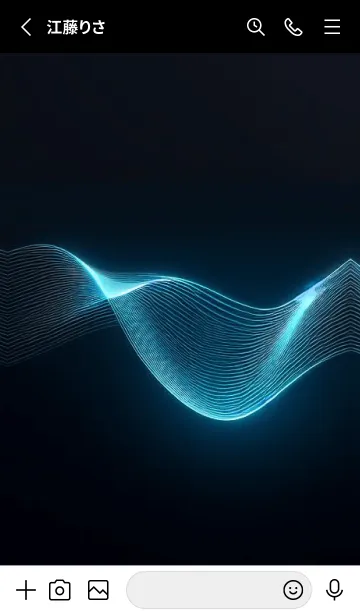 [LINE着せ替え] Beautiful Blue-LIGHT 3の画像2