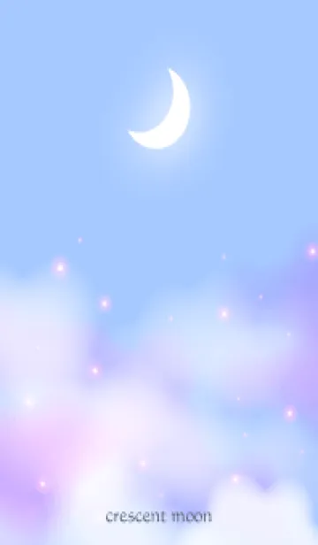 [LINE着せ替え] crescent moon-blueの画像1