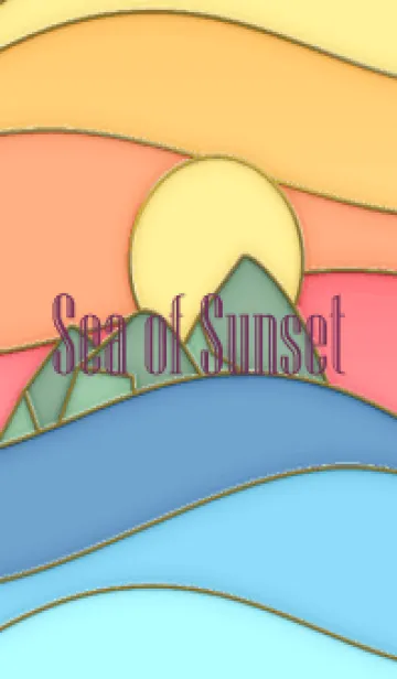 [LINE着せ替え] Sea of Sunset Enamel Pin 32の画像1
