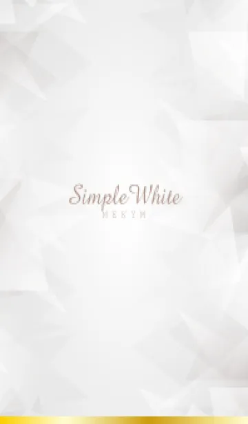[LINE着せ替え] Simple White - MEKYM- 11の画像1