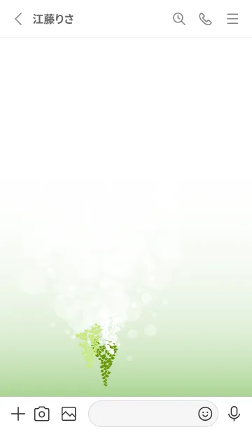 [LINE着せ替え] 4月の誕生花＊アジアンタムの画像2