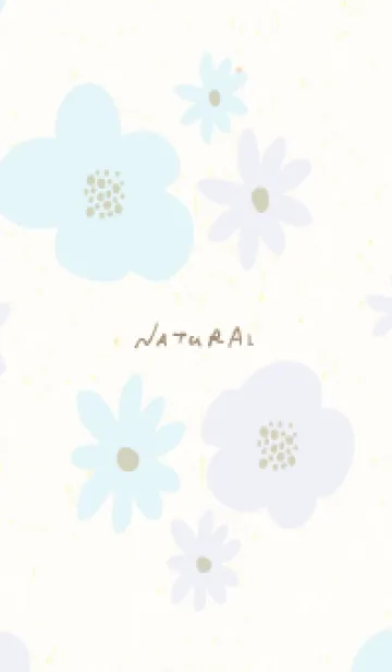 [LINE着せ替え] 2色のかわいい花10の画像1