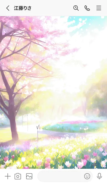 [LINE着せ替え] 優美な春の風景の着せかえ(Spring-772)の画像2