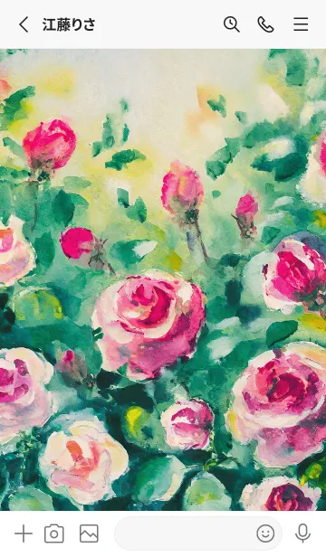 [LINE着せ替え] 薔薇(バラ)の花の着せかえ(R4064)の画像2