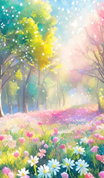 [LINE着せ替え] 優美な春の風景の着せかえ(Spring-773)の画像1