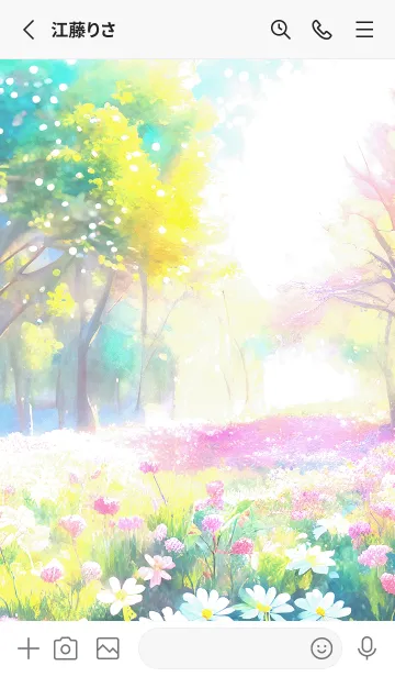 [LINE着せ替え] 優美な春の風景の着せかえ(Spring-773)の画像2