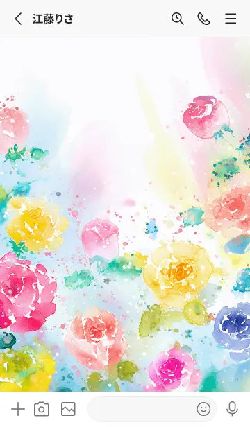 [LINE着せ替え] 薔薇(バラ)の花の着せかえ(R4063)の画像2