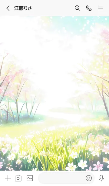 [LINE着せ替え] 優美な春の風景の着せかえ(Spring-774)の画像2