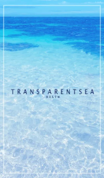 [LINE着せ替え] TRANSPARENT SEA-HAWAII MEKYM 31の画像1