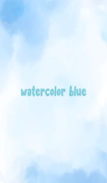 [LINE着せ替え] Watercolor blue 5の画像1