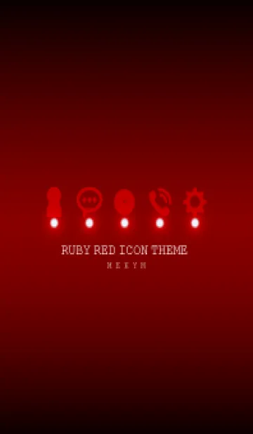 [LINE着せ替え] RUBY RED ICON THEME -MEKYM-の画像1