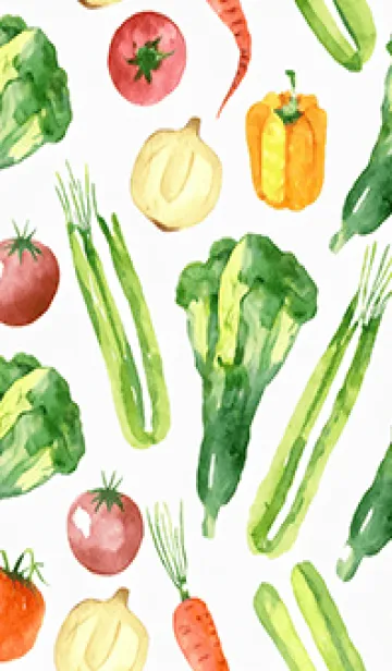 [LINE着せ替え] 【シンプル】お野菜の着せかえ#911の画像1
