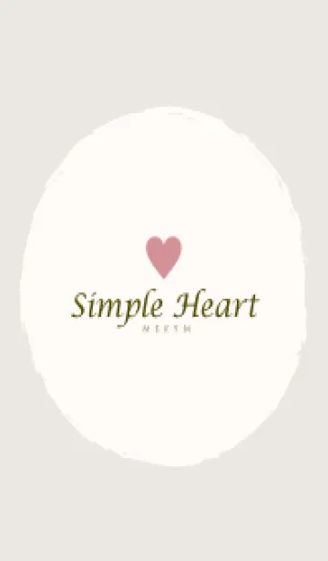[LINE着せ替え] Simple Heart Dusky Beige-NATURAL 15の画像1