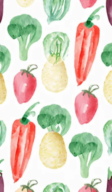 [LINE着せ替え] 【シンプル】お野菜の着せかえ#907の画像1