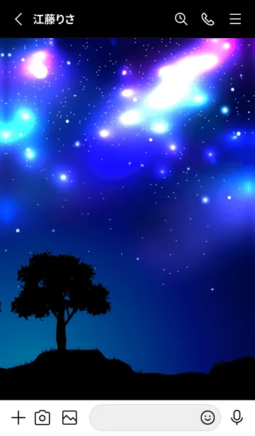 [LINE着せ替え] Stars fall at night-MEKYM 2の画像2