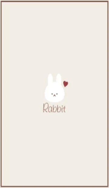 [LINE着せ替え] Rabbit-Dusky.Beige 39の画像1