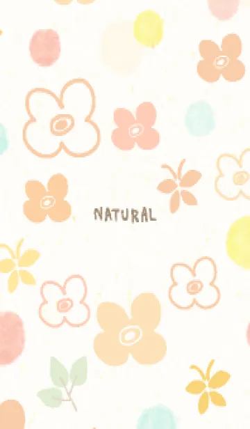 [LINE着せ替え] 春 水彩丸6の画像1