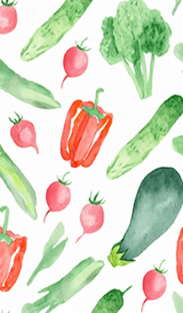 [LINE着せ替え] 【シンプル】お野菜の着せかえ#913の画像1
