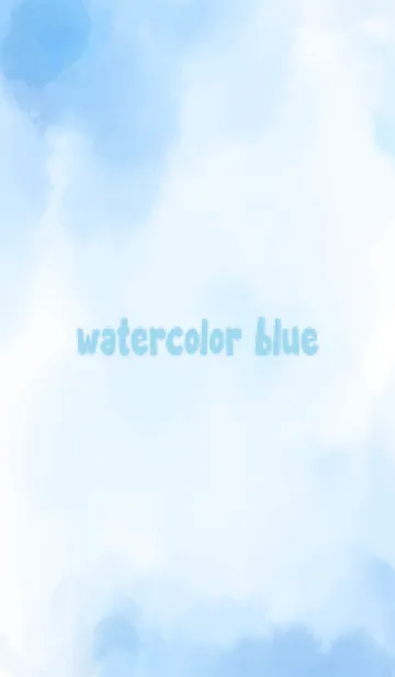 [LINE着せ替え] Watercolor blue 6の画像1