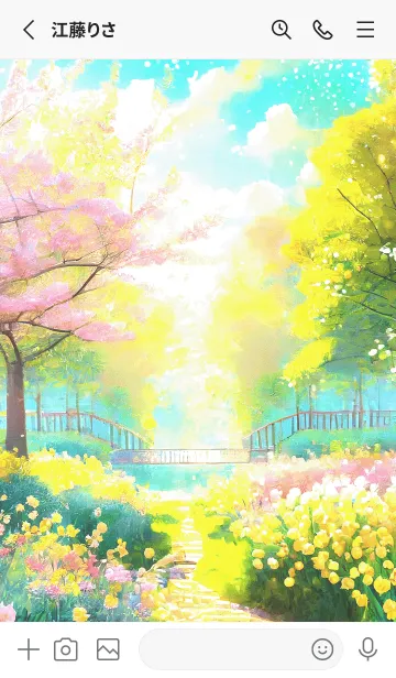 [LINE着せ替え] 優美な春の風景の着せかえ(Spring-784)の画像2