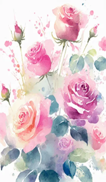 [LINE着せ替え] 薔薇(バラ)の花の着せかえ(R4081)の画像1