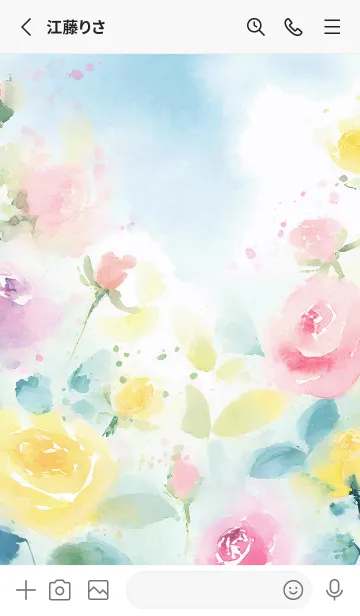 [LINE着せ替え] 薔薇(バラ)の花の着せかえ(R4091)の画像2