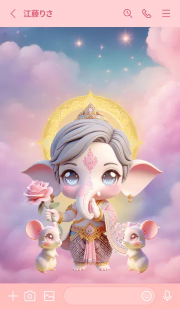 [LINE着せ替え] Cute-Ganesha Business & Rich Theme (JP)の画像2