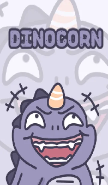 [LINE着せ替え] Dark Purple Dinocornの画像1