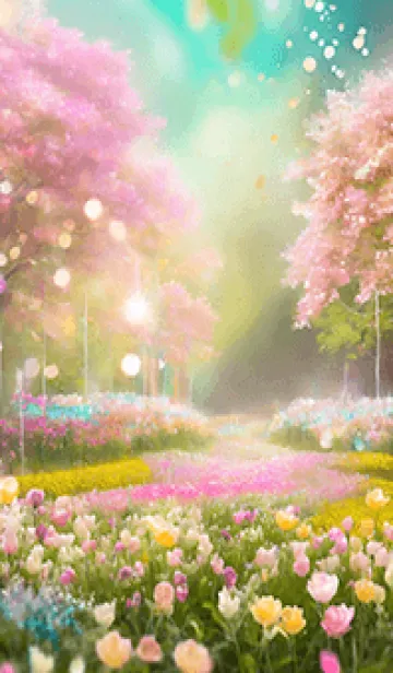 [LINE着せ替え] 優美な春の風景の着せかえ(Spring-789)の画像1