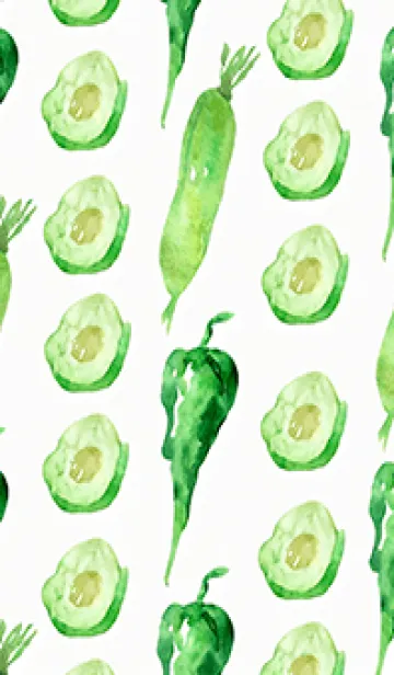 [LINE着せ替え] 【シンプル】お野菜の着せかえ#919の画像1