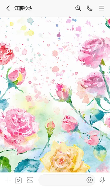 [LINE着せ替え] 薔薇(バラ)の花の着せかえ(R4086)の画像2