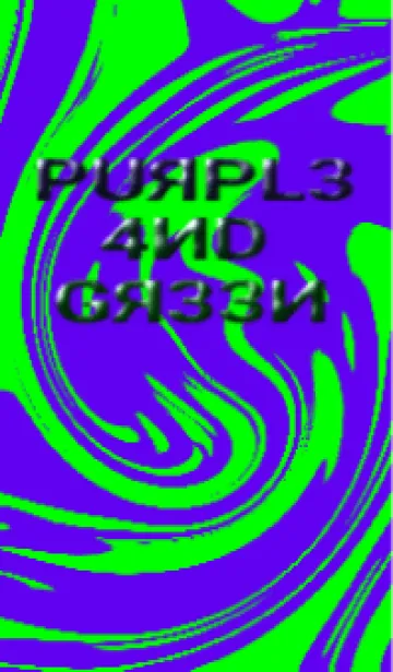 [LINE着せ替え] ビビットな紫と緑の着せ替え:Dの画像1